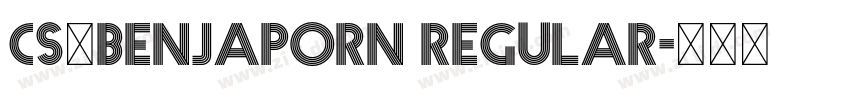 CS_benjaporn Regular字体转换
